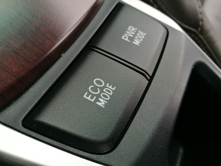 Button eco mode in car save energy