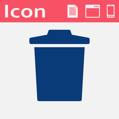 trash bin vector icon