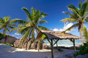 wunderschöner Strand auf den Seychellen