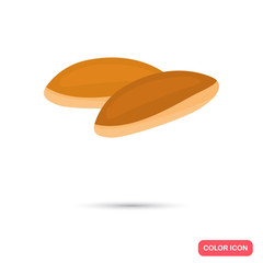 Patty color flat icon for web and mobile design
