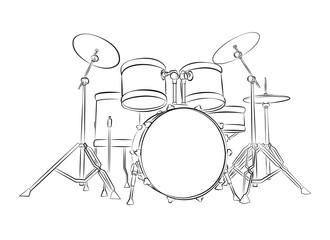 Naklejka premium drums