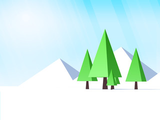 Low poly trees