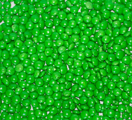 Green chocolate candy