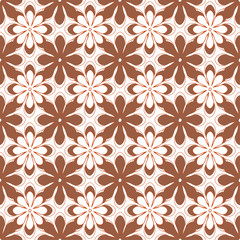 Seamless background of flowers