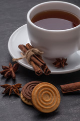 white tea cup