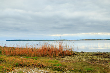Shoreline, ocean and cloudscape on Gotland, Sweden