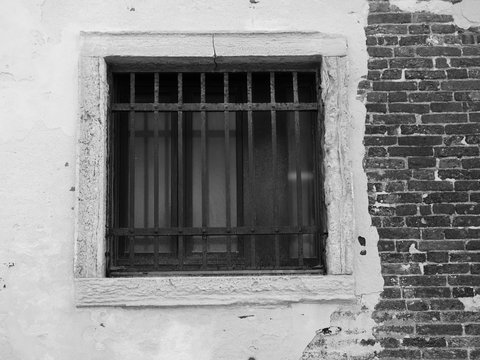 window and old brick