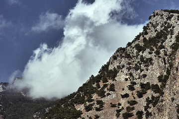 Lefka Ori - rocky summit of the White Mountains on the island of Crete.