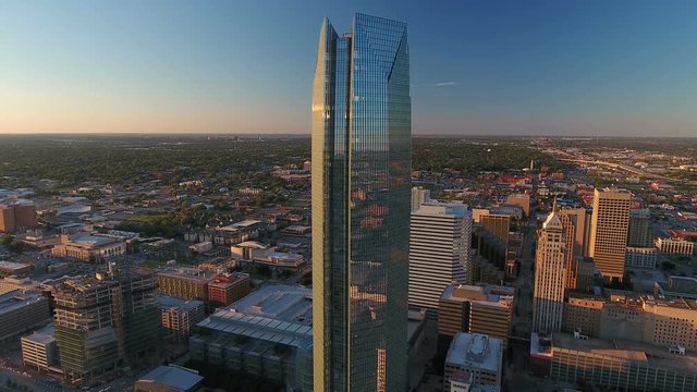 Aerial Oklahoma Oklahoma City September 2016 4K
