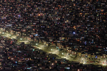 Sertar nightview under destruction