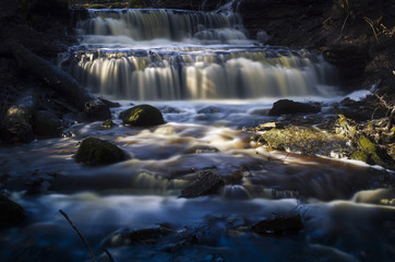 A beautiful waterfall at Vasaristi
