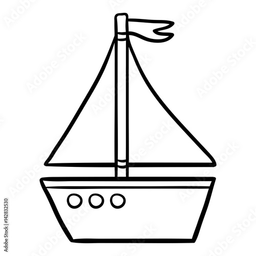 1040+ Coloring Book Yacht Picture HD