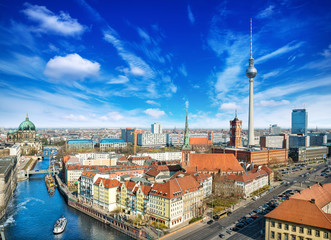 panoramic view at the berlin city center