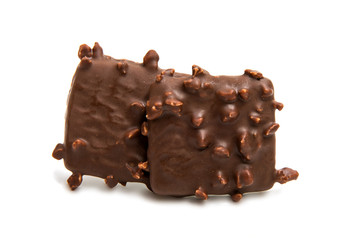 German cookies in chocolate isolated
