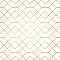 Golden Lines Seamless Pattern