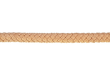 Close up of a rope on white background