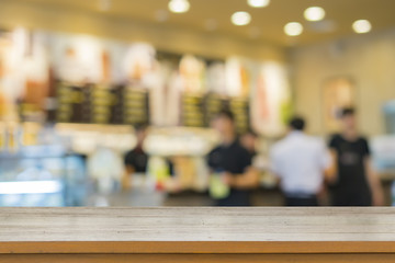  Empty top of wooden table or counter with summer landscape blue sky clouds Vibrantly colorful background. For product display,can be used for montage or display your products
