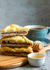 Homemade chocolate sweet pie