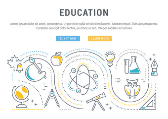 Website Banner and Landing Page Education