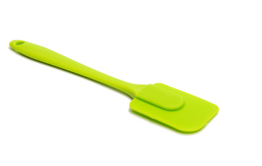 Green cooking silicone spatula