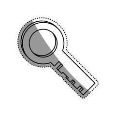 key security golden safety vector icon illustration