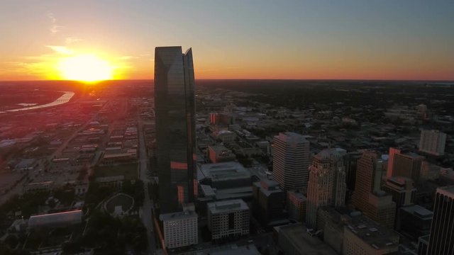 Aerial Oklahoma Oklahoma City September 2016 4K