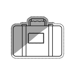 suitcase luggage vector icon illustration graphic design