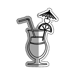 glass cocktail exotic vector icon illustration graphic design