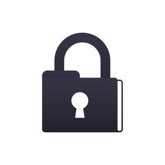 folder padlock security vector icon illustration graphic design