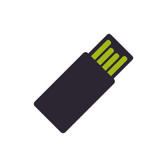 usb hard drive pen vector icon illustration