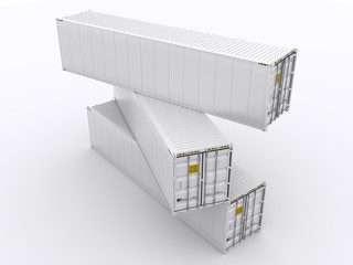 Shipping Container stacked