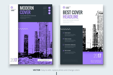 Corporate business annual report cover, brochure or flyer design. Leaflet presentation. Catalog with Abstract geometric background. Modern publication poster magazine, layout, template. A4 size