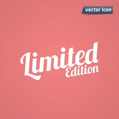 limited edition font vector illustration