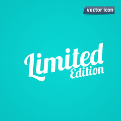 limited edition font vector illustration