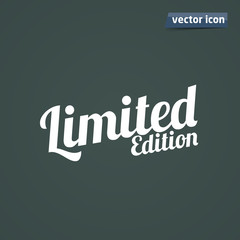 limited edition font vector illustration