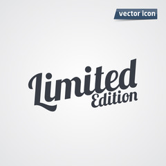 limited edition font vector illustration