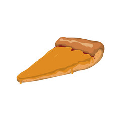 pizza slice sauce base vector icon illustration