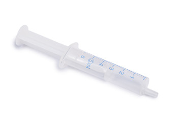 Single syringe isolated