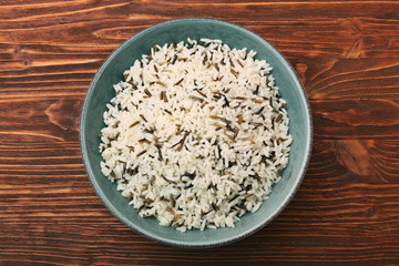Bowl of mixed wild rice