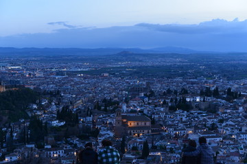 Sonnenuntergang Alhambra-Granada