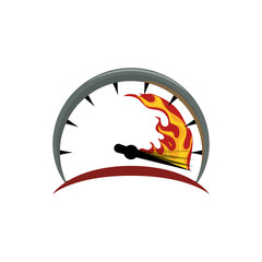 Speedometer power car icon vector illustration graphic design