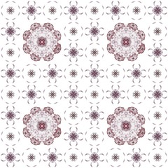 Seamless texture with 3D rendering abstract fractal purple pattern