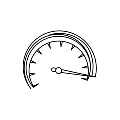 Speedometer power car icon vector illustration graphic design