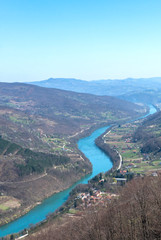 Fototapeta na wymiar Landscape of Drina river