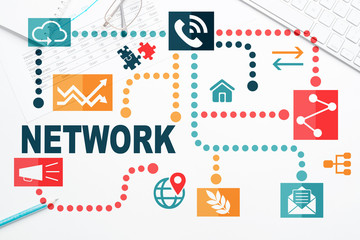 Network media background