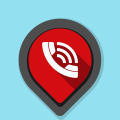 Contact Phone Pointer illustration