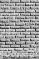 Monochrome brick wall background
