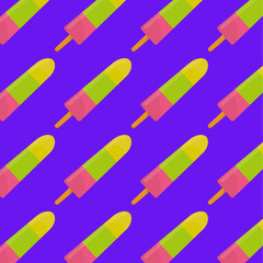 ice cream seamless pattern background fruit vector illustration icon isolated dessert sweet cold snack vanilla tasty frozen candy flavor bar delicious