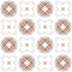 Obraz premium Seamless texture with 3D rendering abstract fractal orange pattern