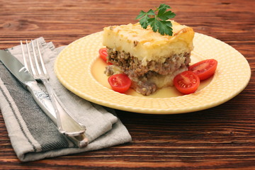 Potato casserole with meat